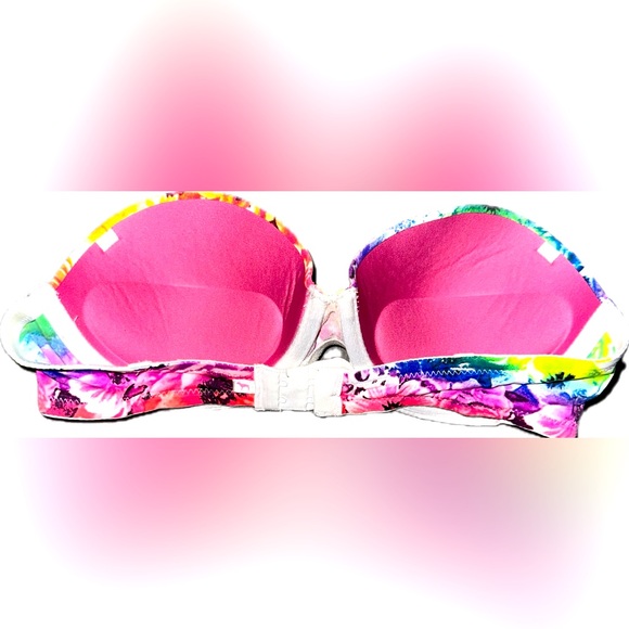 Victoria’s Secret PINK Floral Strapless Push-Up Bra - Picture 3 of 4